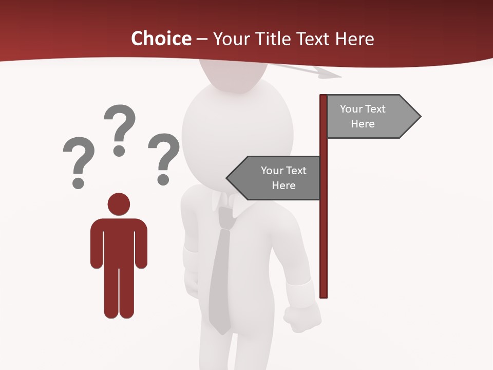 White Center Illustration PowerPoint Template