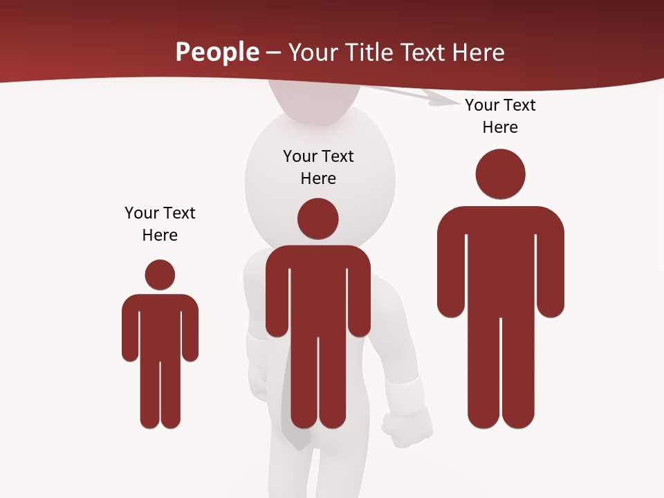 White Center Illustration PowerPoint Template