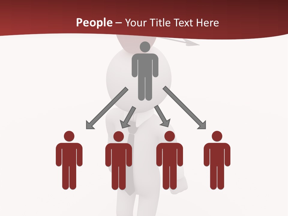 White Center Illustration PowerPoint Template