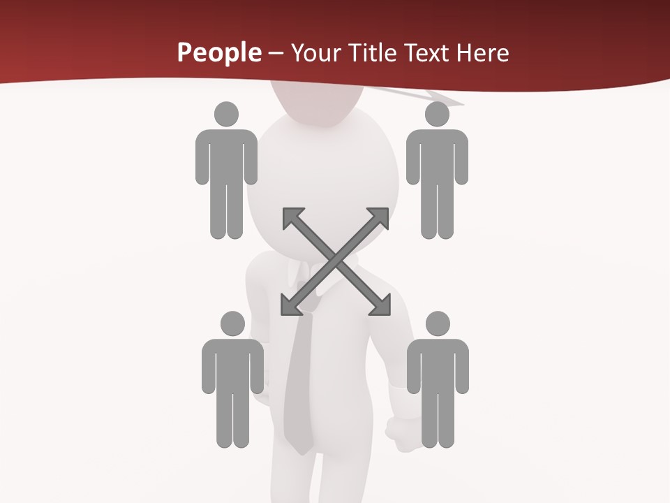 White Center Illustration PowerPoint Template