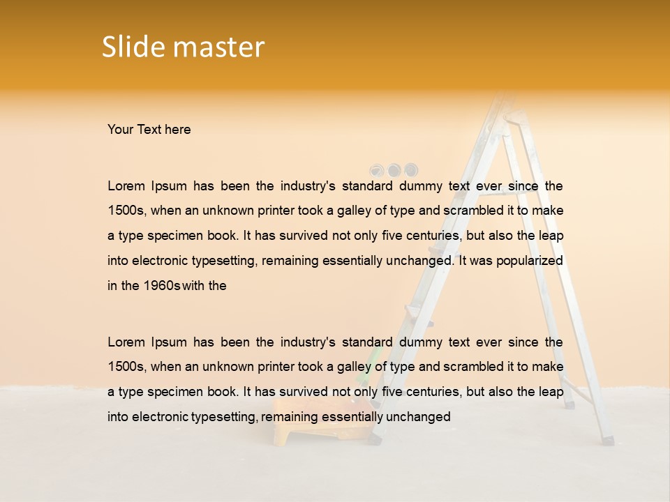 Art Bucket House PowerPoint Template