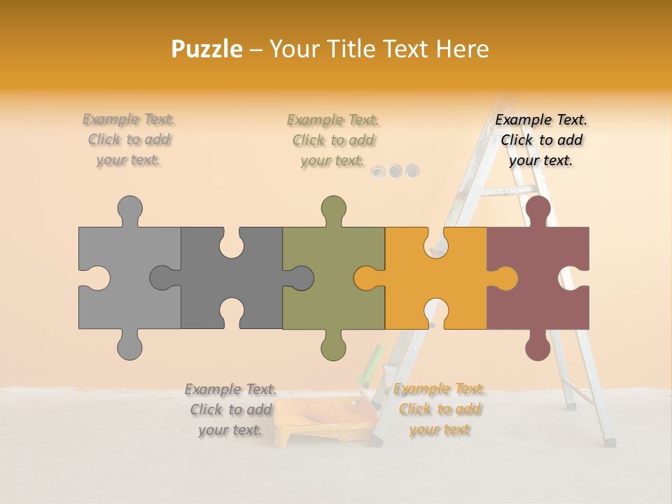 Art Bucket House PowerPoint Template