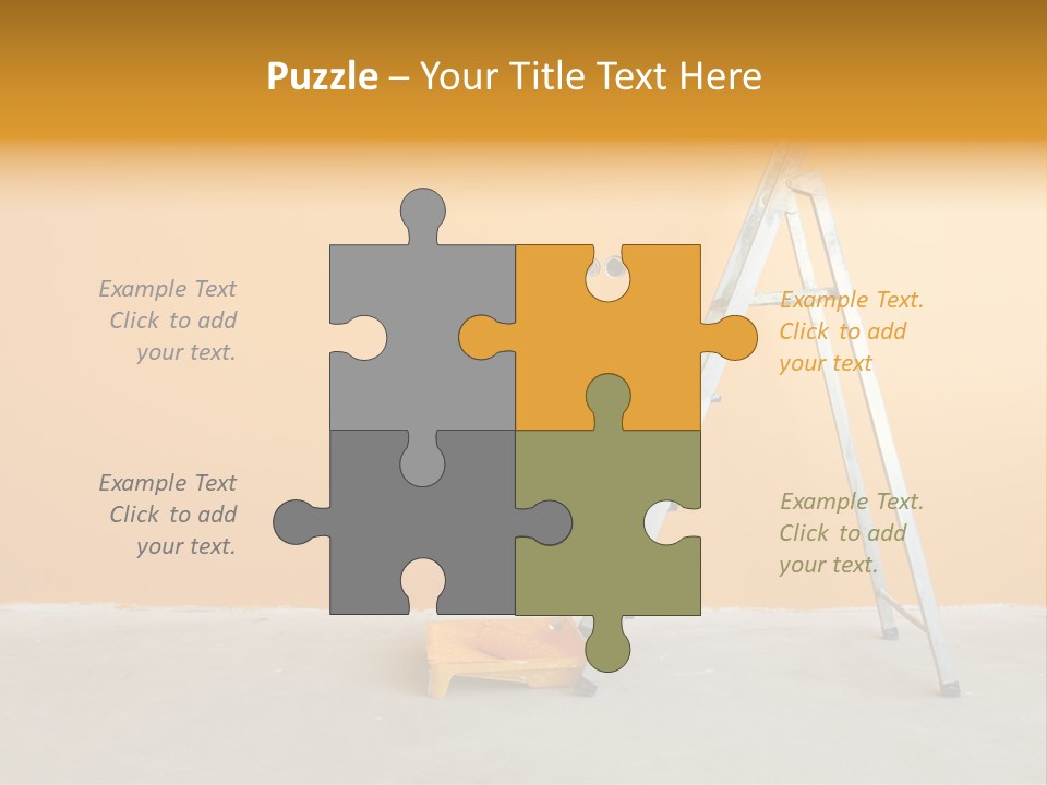 Art Bucket House PowerPoint Template