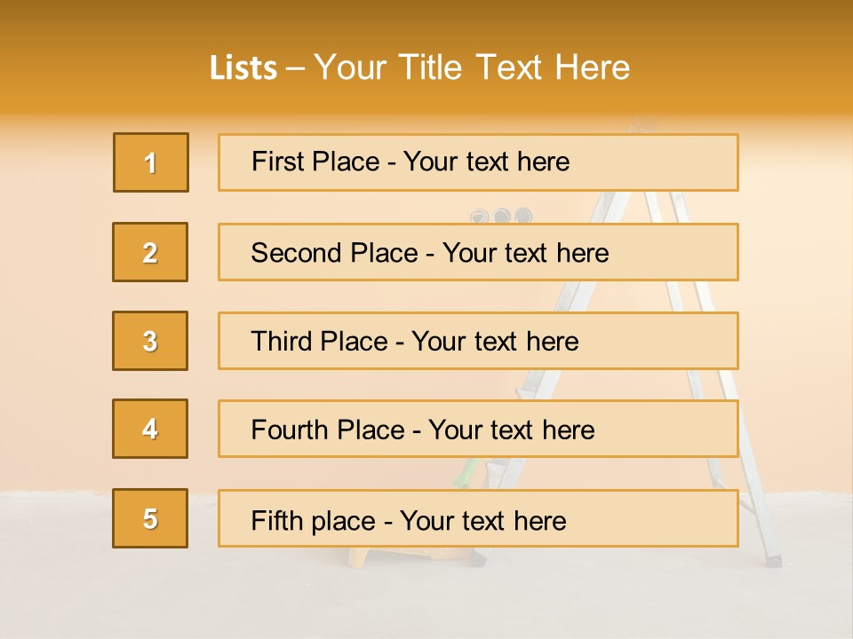 Art Bucket House PowerPoint Template