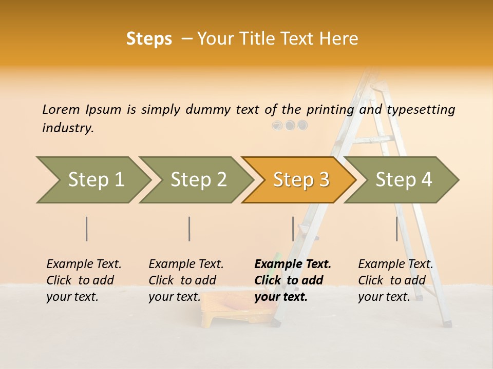 Art Bucket House PowerPoint Template