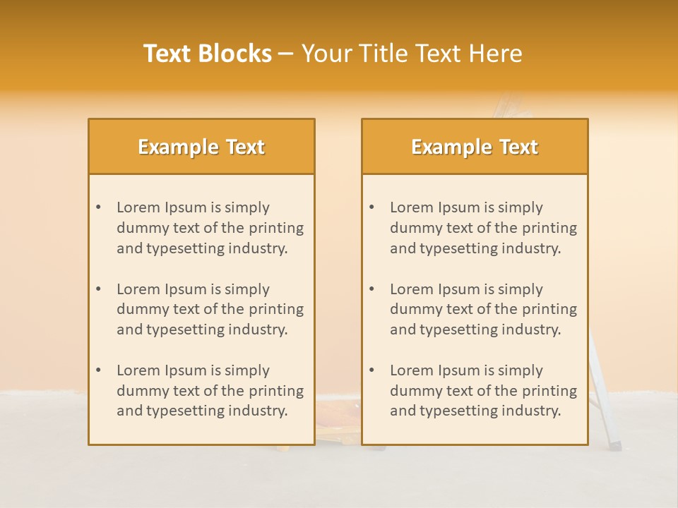 Art Bucket House PowerPoint Template