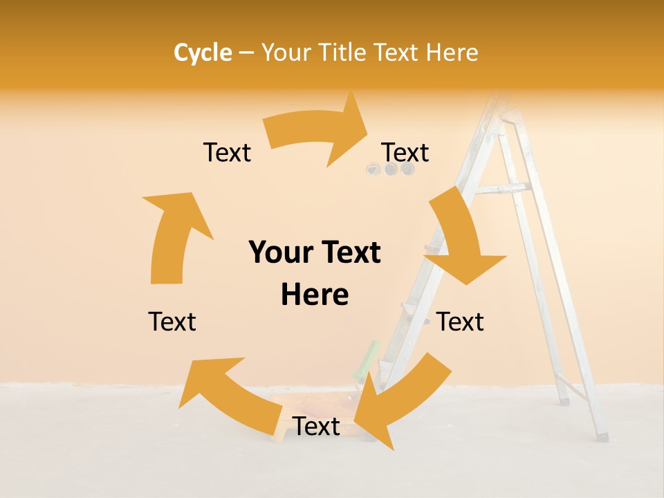 Art Bucket House PowerPoint Template