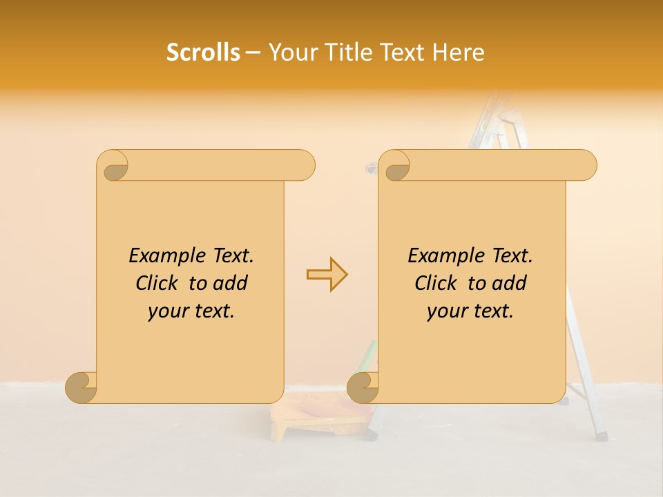 Art Bucket House PowerPoint Template