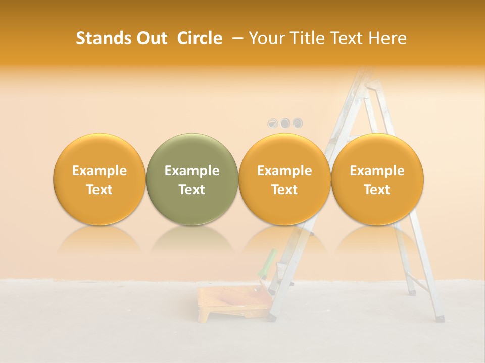 Art Bucket House PowerPoint Template