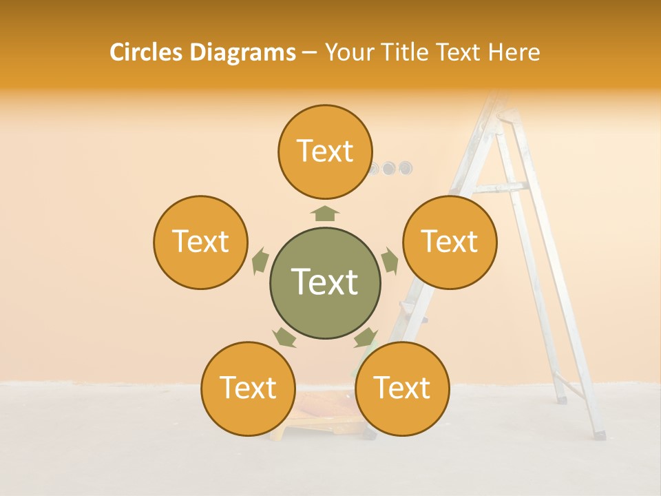 Art Bucket House PowerPoint Template