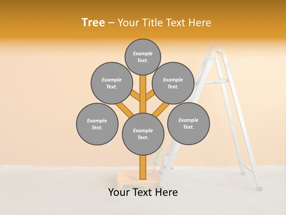 Art Bucket House PowerPoint Template