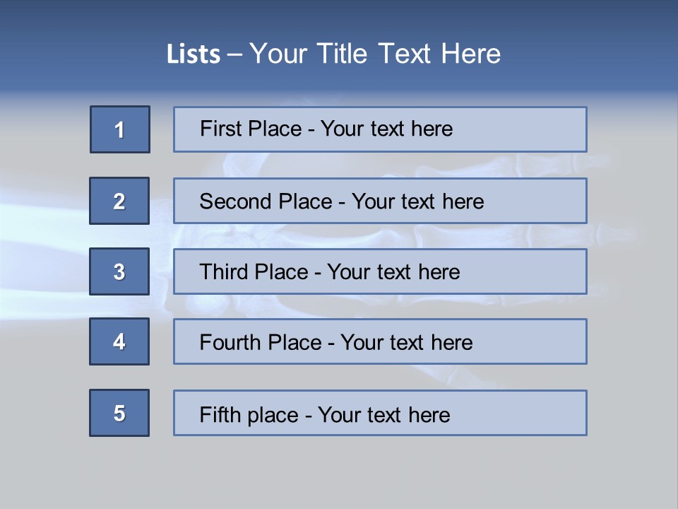 Broken Body Thumb PowerPoint Template