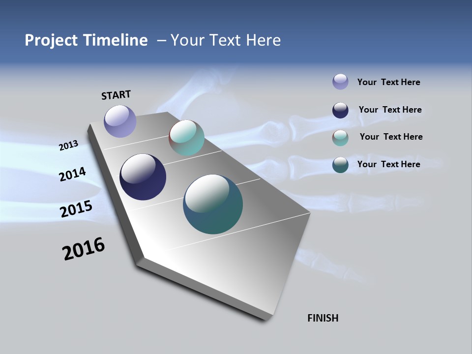 Broken Body Thumb PowerPoint Template