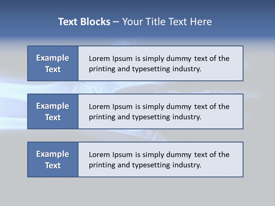 Broken Body Thumb PowerPoint Template