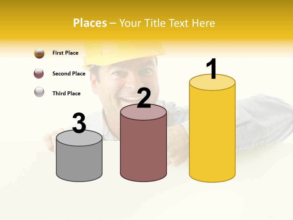 Professional Contractor Smiling PowerPoint Template