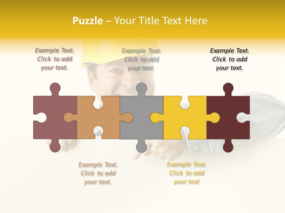 Professional Contractor Smiling PowerPoint Template