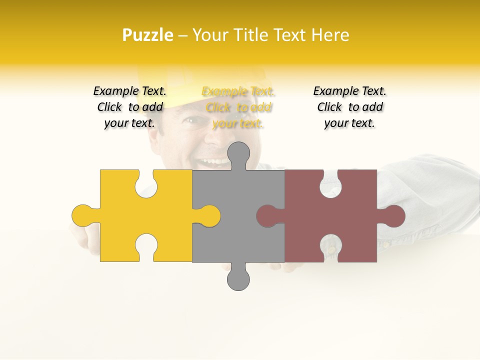 Professional Contractor Smiling PowerPoint Template