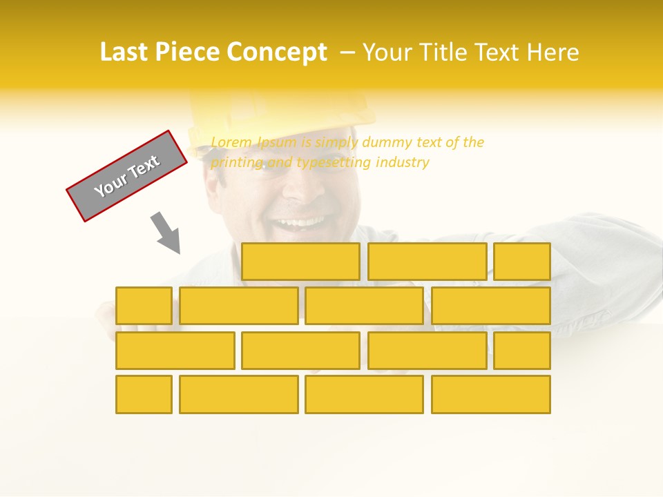 Professional Contractor Smiling PowerPoint Template