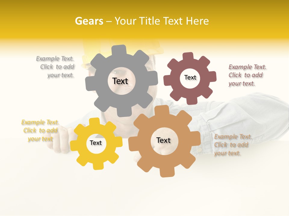 Professional Contractor Smiling PowerPoint Template