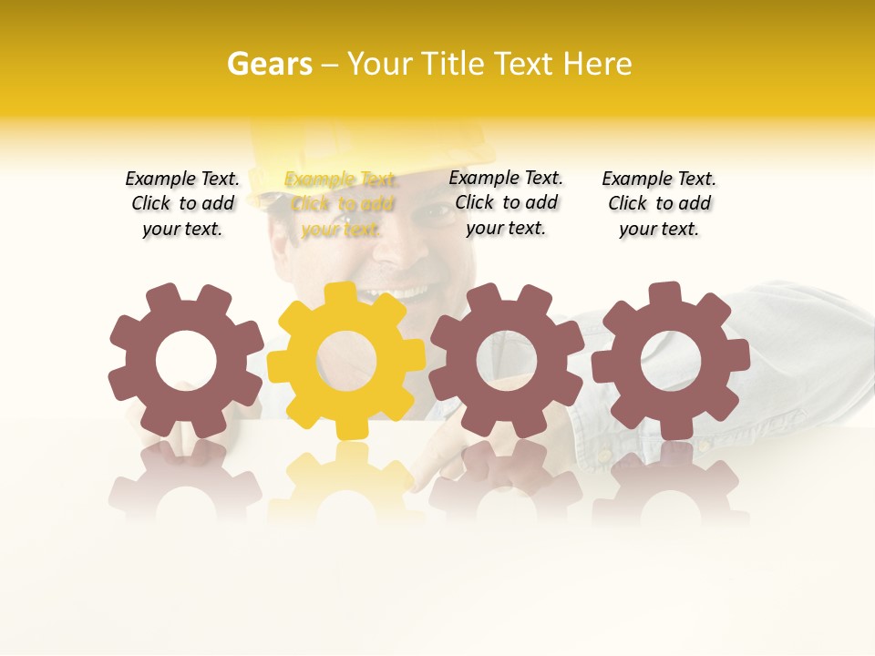 Professional Contractor Smiling PowerPoint Template