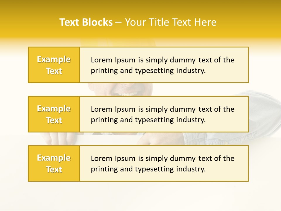 Professional Contractor Smiling PowerPoint Template