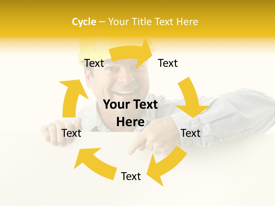 Professional Contractor Smiling PowerPoint Template