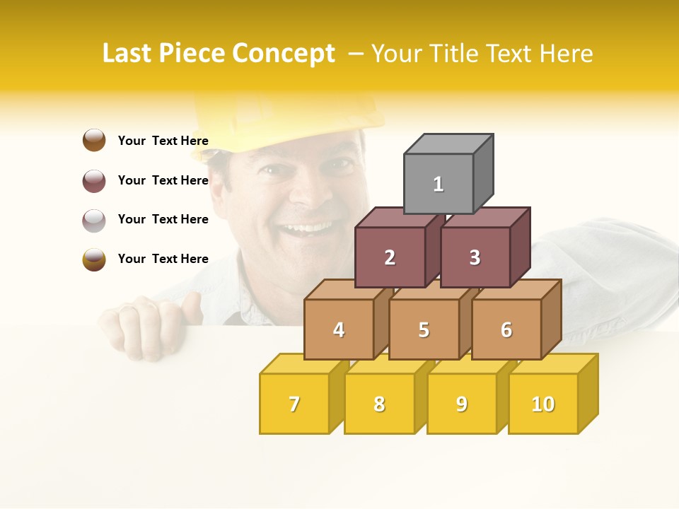 Professional Contractor Smiling PowerPoint Template