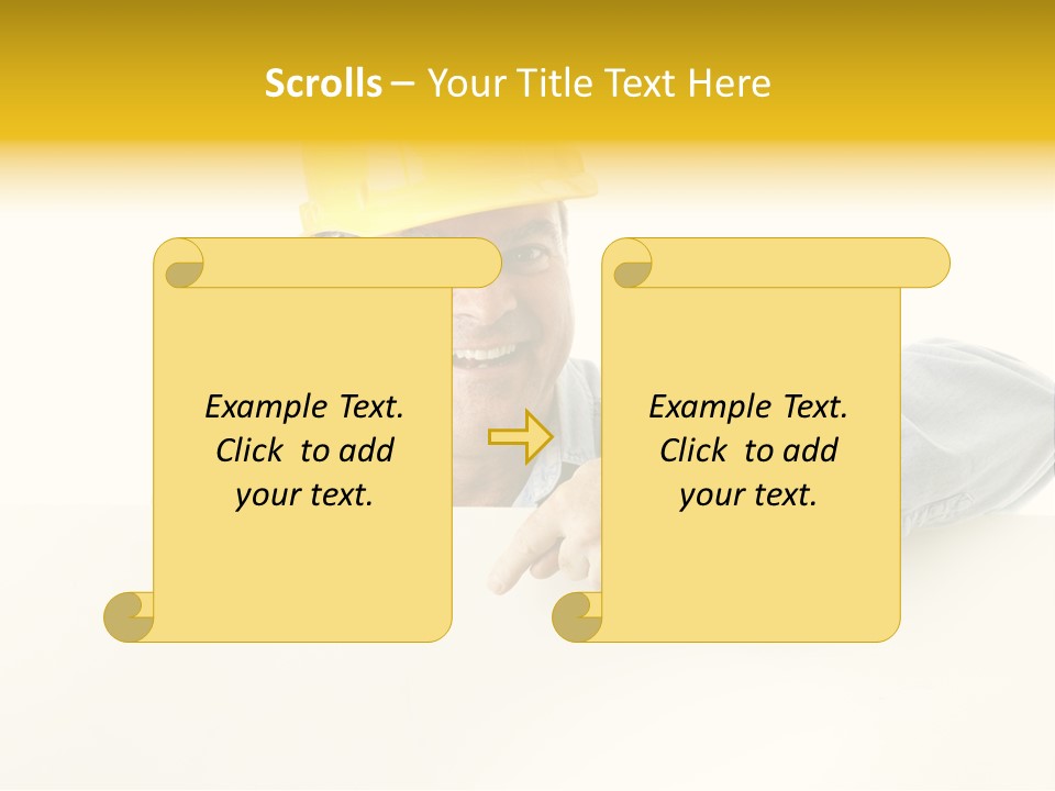 Professional Contractor Smiling PowerPoint Template