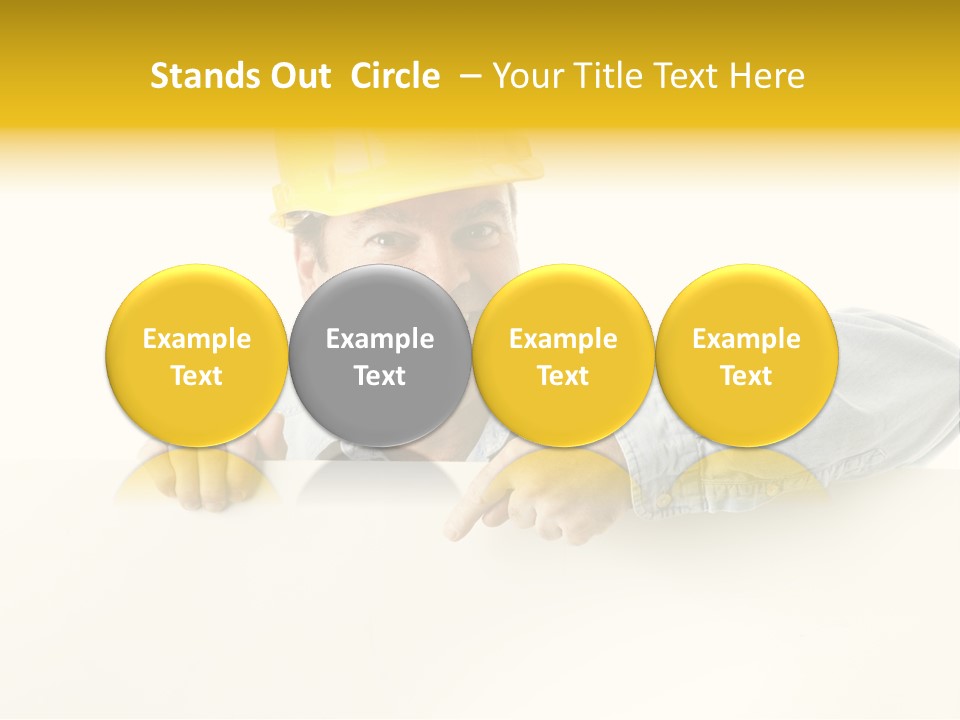 Professional Contractor Smiling PowerPoint Template