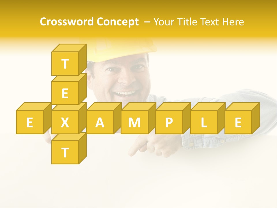 Professional Contractor Smiling PowerPoint Template