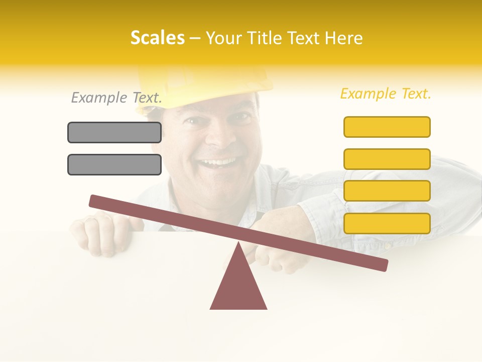 Professional Contractor Smiling PowerPoint Template