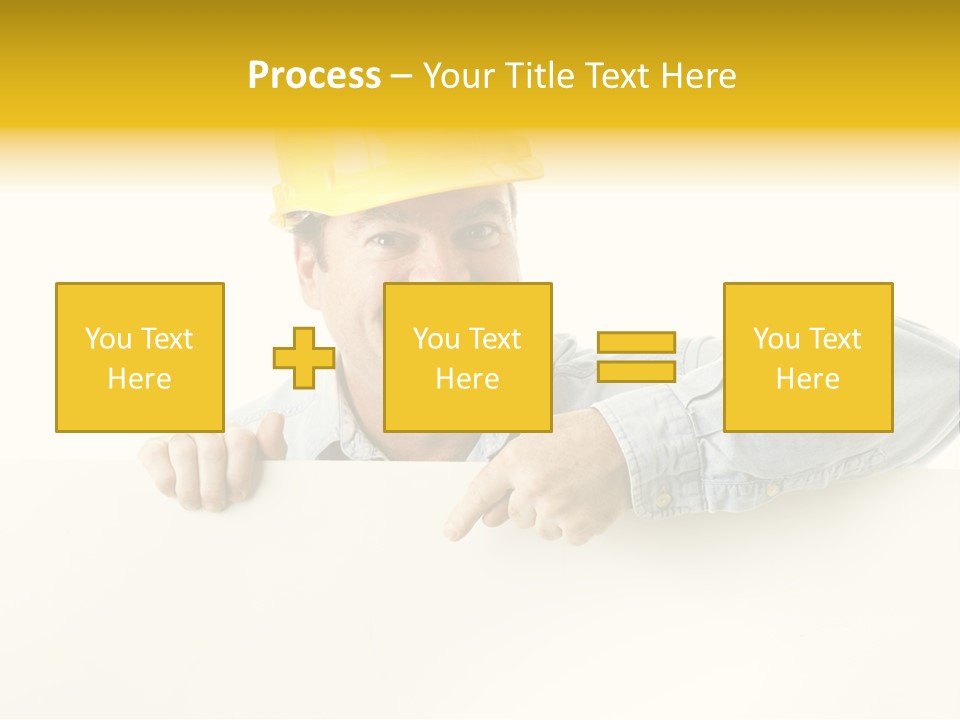 Professional Contractor Smiling PowerPoint Template