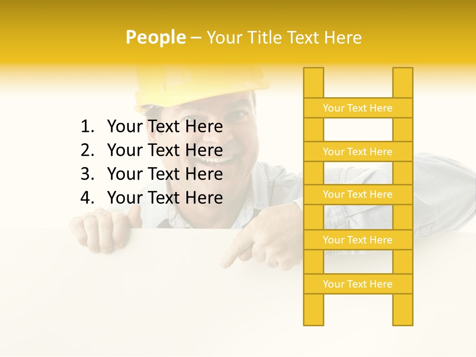 Professional Contractor Smiling PowerPoint Template