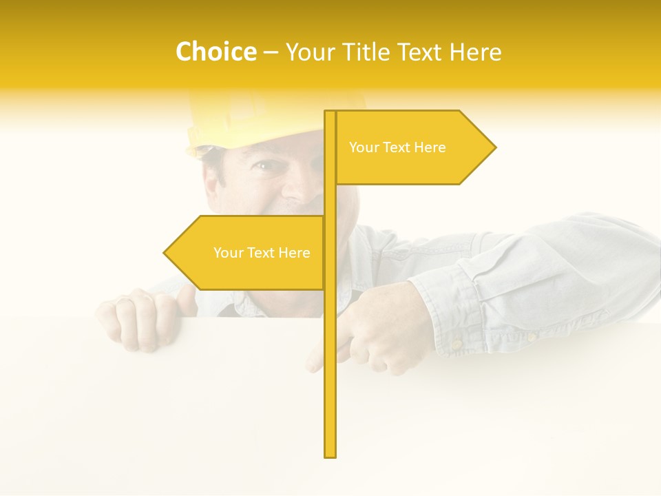 Professional Contractor Smiling PowerPoint Template