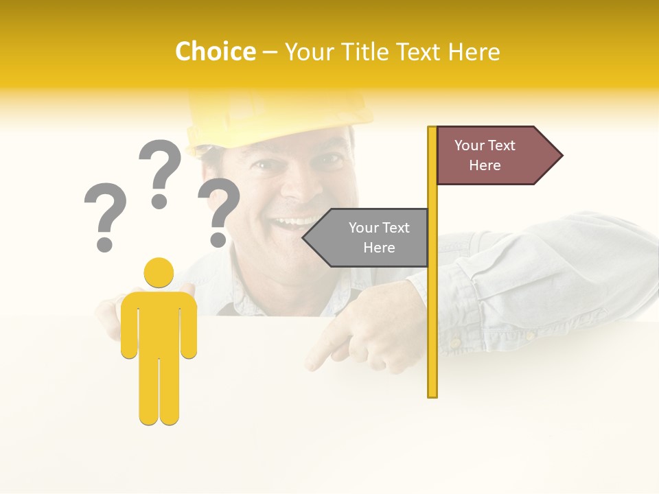 Professional Contractor Smiling PowerPoint Template