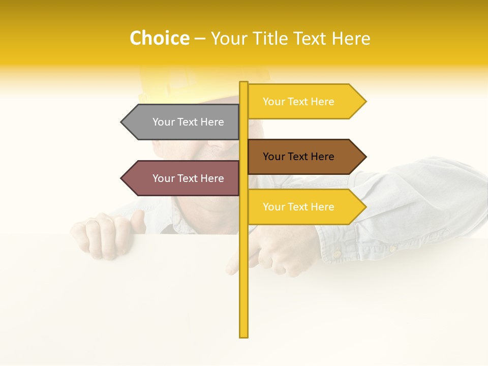 Professional Contractor Smiling PowerPoint Template