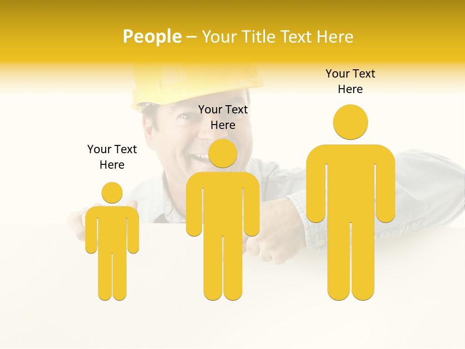 Professional Contractor Smiling PowerPoint Template
