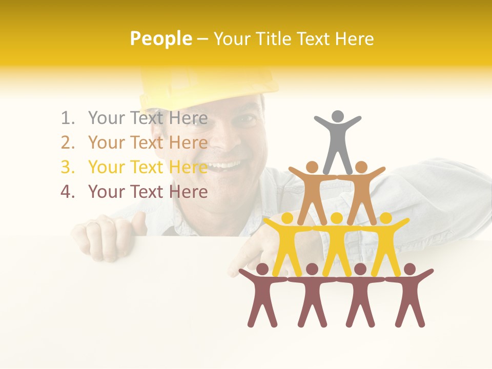 Professional Contractor Smiling PowerPoint Template