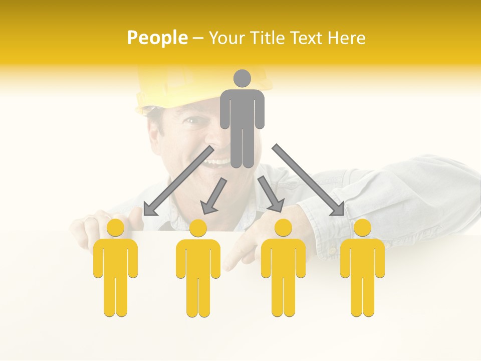 Professional Contractor Smiling PowerPoint Template