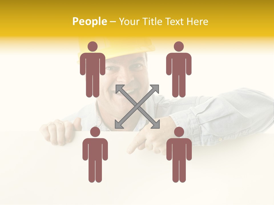 Professional Contractor Smiling PowerPoint Template