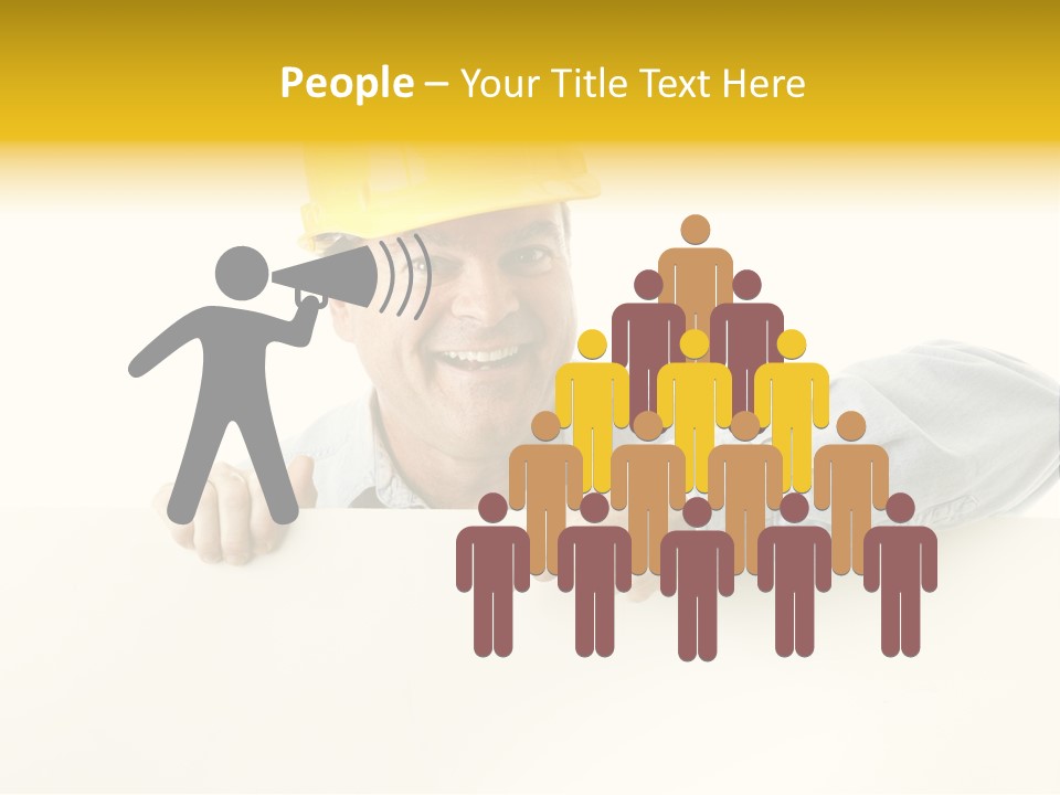 Professional Contractor Smiling PowerPoint Template