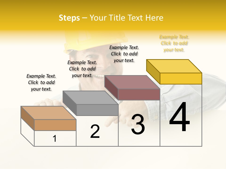 Professional Contractor Smiling PowerPoint Template