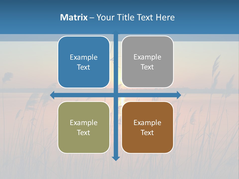 Nature Blue Beauty PowerPoint Template