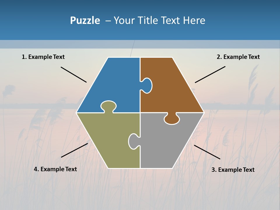 Nature Blue Beauty PowerPoint Template