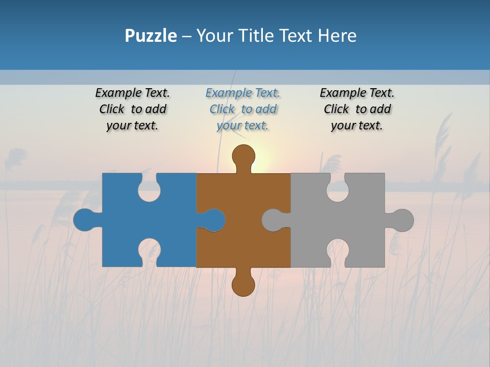 Nature Blue Beauty PowerPoint Template