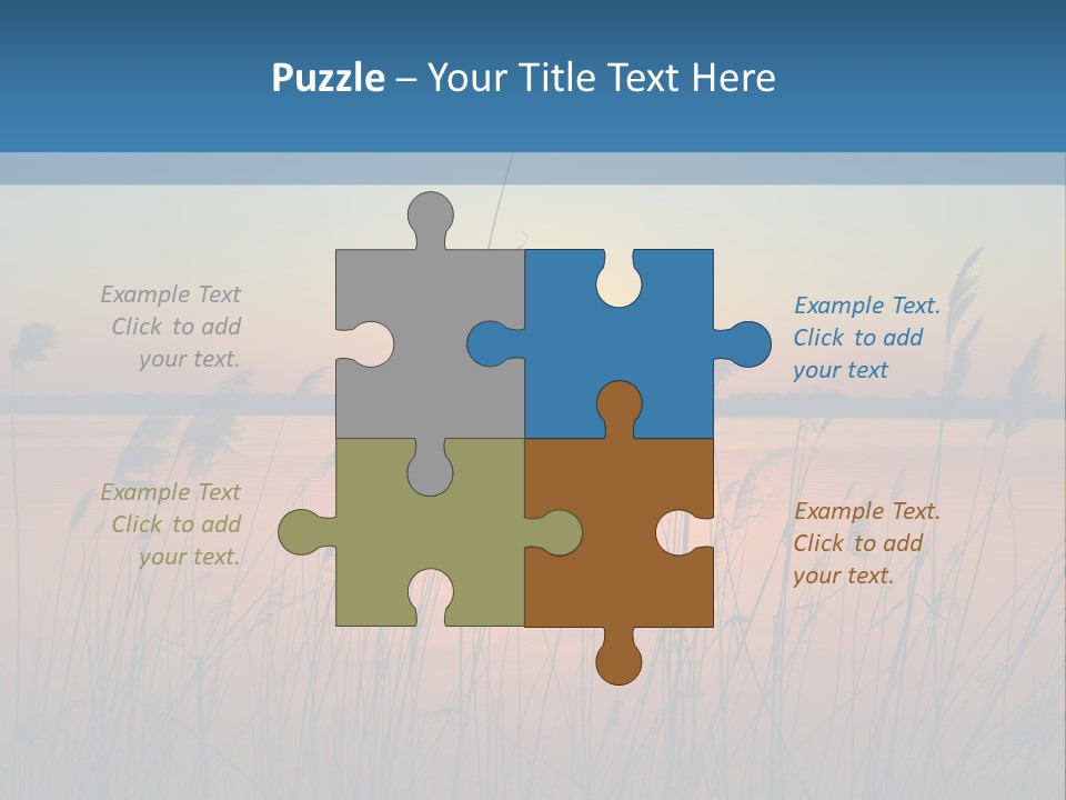 Nature Blue Beauty PowerPoint Template