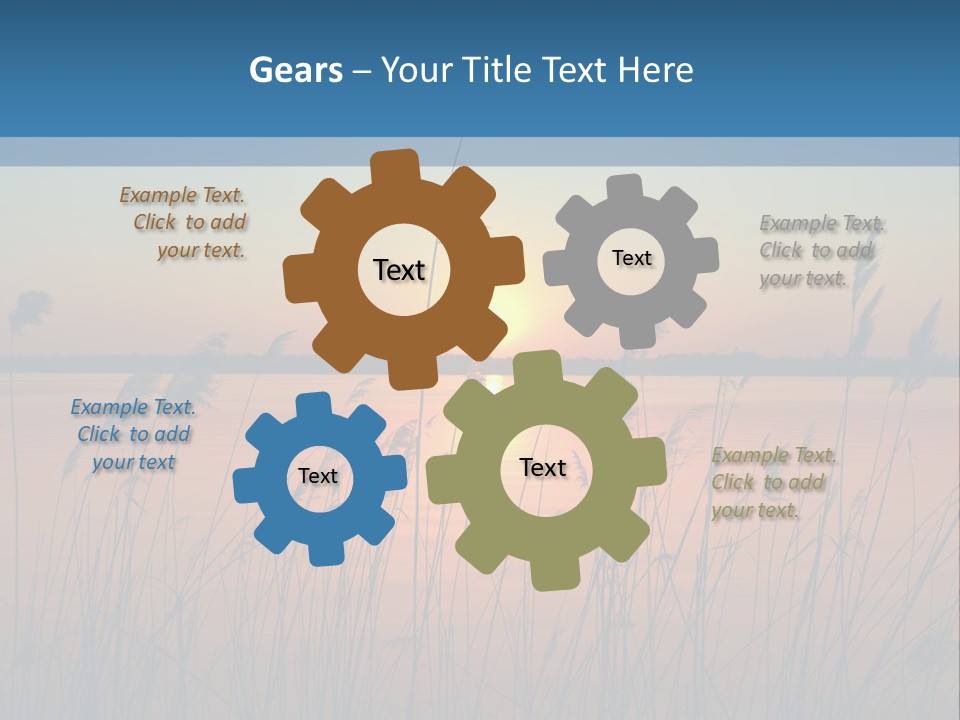 Nature Blue Beauty PowerPoint Template