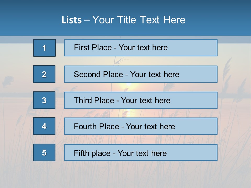 Nature Blue Beauty PowerPoint Template