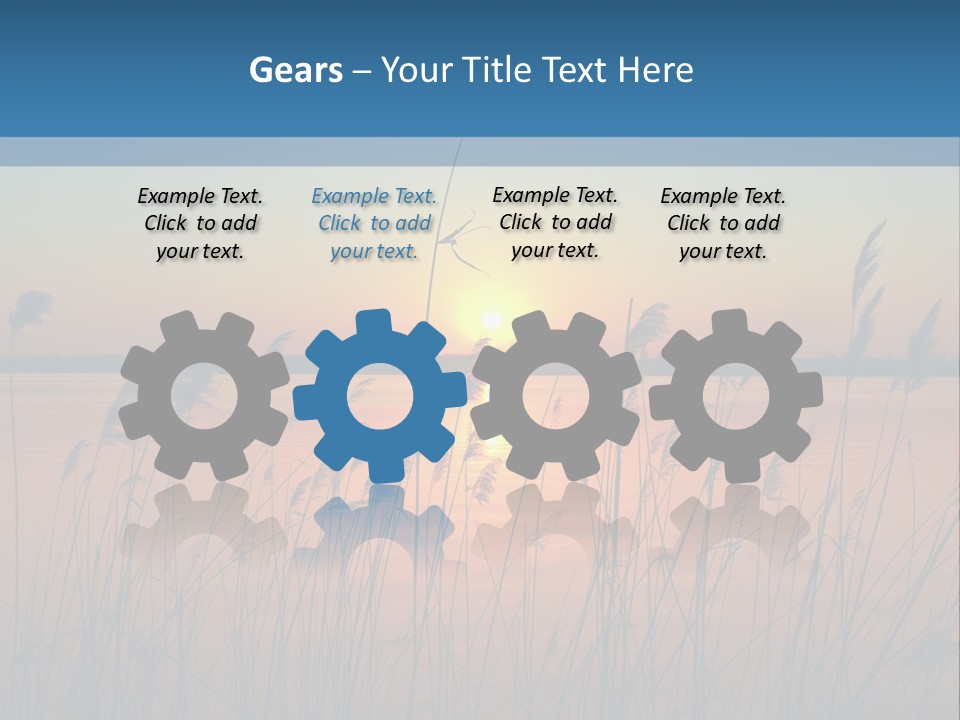 Nature Blue Beauty PowerPoint Template