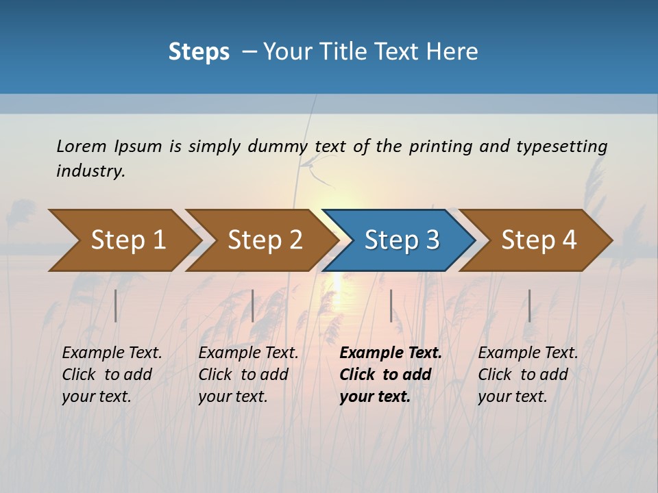 Nature Blue Beauty PowerPoint Template